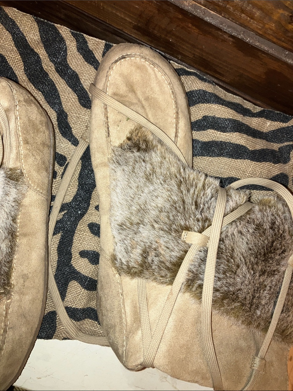 Mossimo Supply Co. Faux-Fur Taupe Winter Boots - Picture 7 of 10